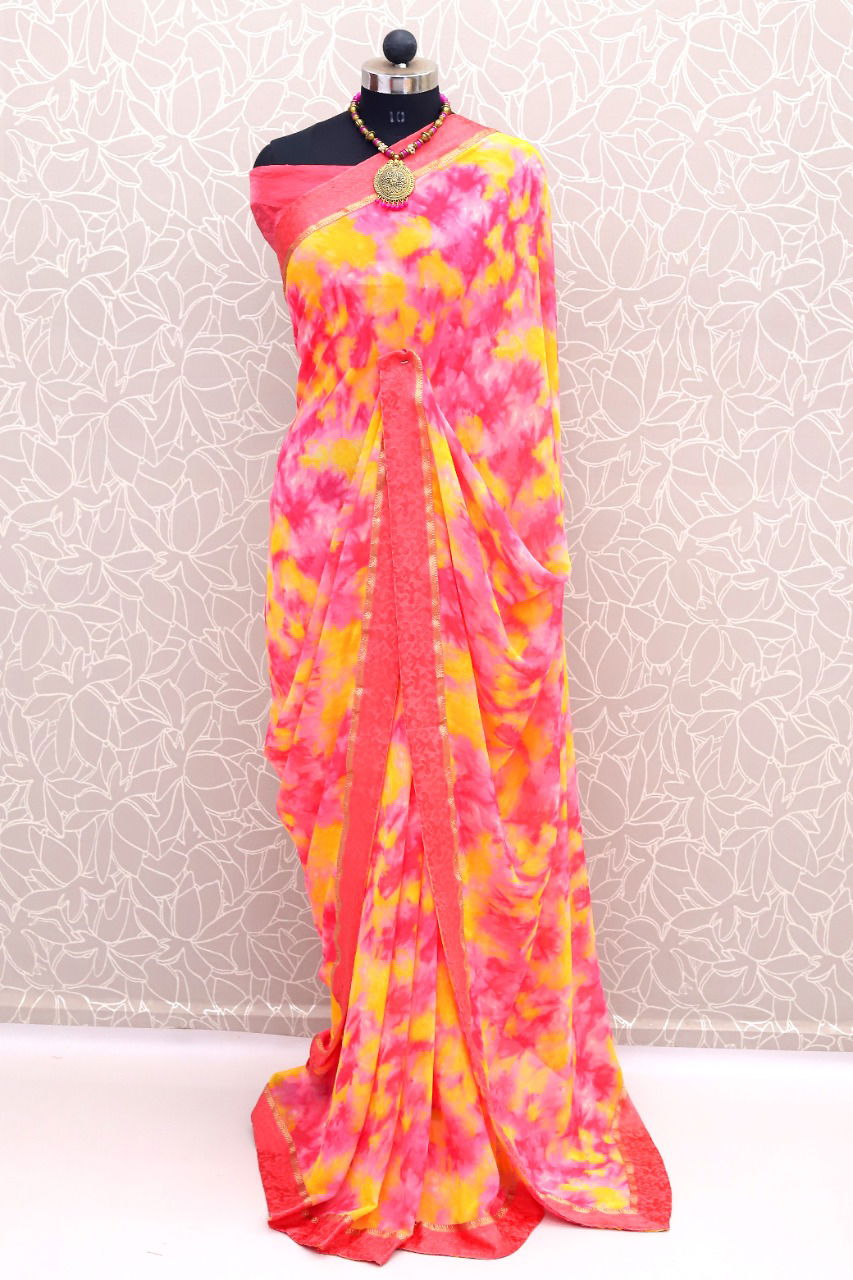 Niharika 12 Georgette Regular Wear Printed Latest Saree Collection